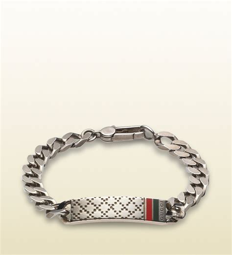 gucci bracelet mens|luxury silver bracelets for men.